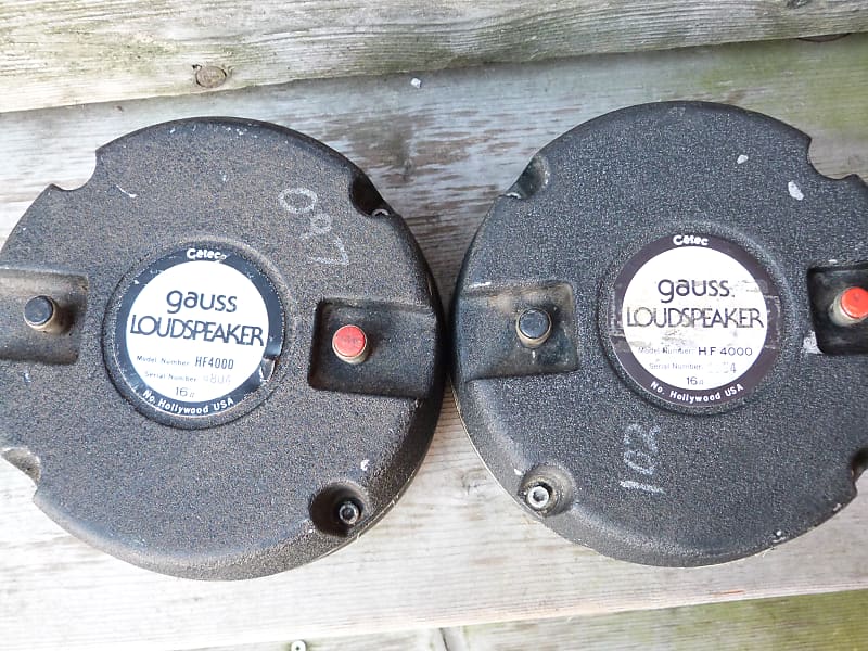 Gauss HF 4000 hf4000 pair high frequency driver cetec | Reverb