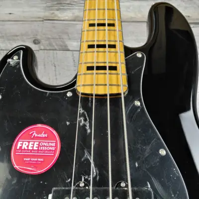 Squier Classic Vibe '70s Jazz Bass Left-Handed Black image 3
