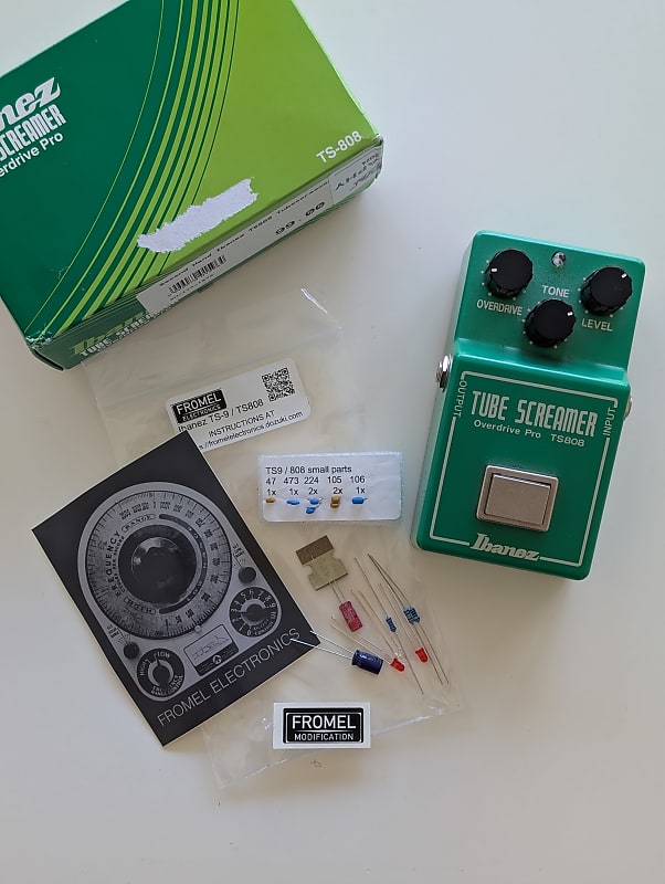 Ibanez TS808 Tube Screamer 2004 - Present - Green - with uninstalled Fromel Mod Kit image 1