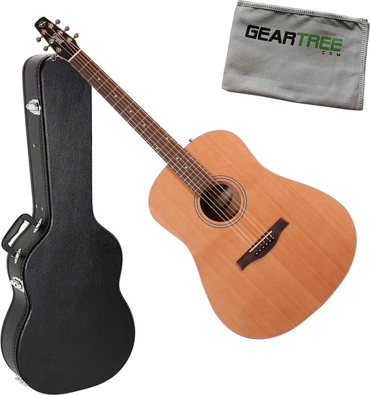 Seagull 046423 S6 Original Left-Handed Acoustic Guitar Bundle w/Case image 1
