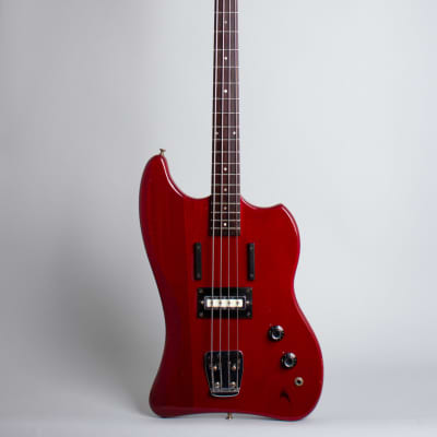 Guild  Jet Star Solid Body Electric Bass Guitar (1966), ser. #SD-179, original grey hard shell case. image 1