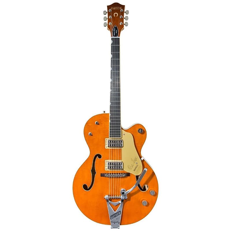 Gretsch G6120T-BSSMK Brian Setzer Signature Nashville Hollow Body '59 ‘Smoke’ with Bigsby Electric Guitar (Smoke Orange Lacquer) image 1