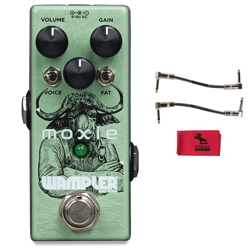 Wampler Moxie Overdrive Boost Pedal w/ Patch Cables & Cloth | Reverb