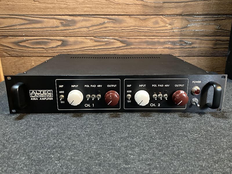 Rare Pair of Altec 458A Tube Mic Preamps - Consecutive Serials - Restored and Racked | Reverb Estonia
