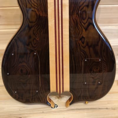 Alembic Mark King Deluxe Custom Lined Fretless 5 string Bass 2002 CocoBolo LED's image 2