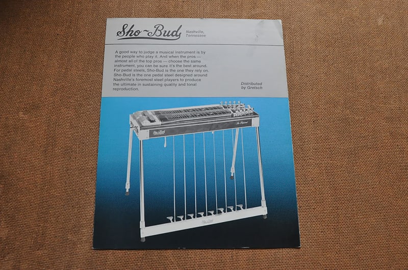 Sho Bud Steel Guitars Vintage Catalog Booklet Brochure Early Reverb