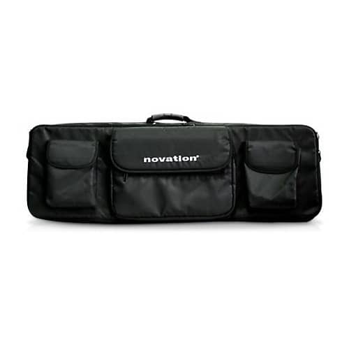 Novation 61SL MkIII MIDI Keyboard Controller Bundle with Novation Black  Shoulder Bag Carry Case and Knox Gear Stand