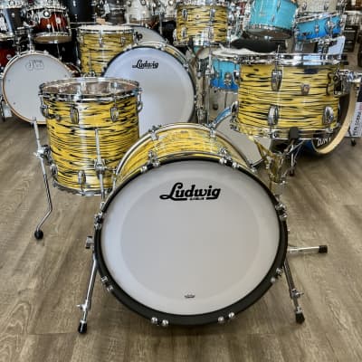 Ludwig Classic Maple Downbeat 3Pc Shell Pack 12/14/20 (Lemon Oyster) image 1