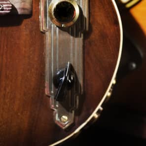 Postal Handmade Meteor 8 String Electronic Mandolin  Antique Walnut Fender Pickup  Road Worn image 6