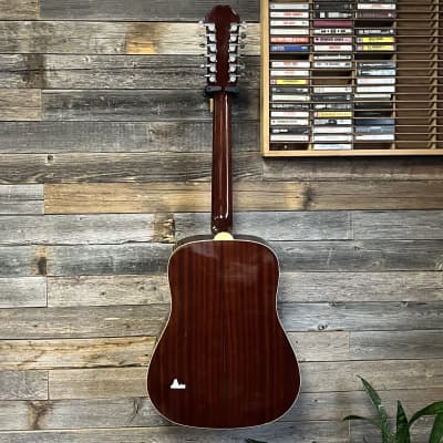 (17660) Epiphone DR-212 12-String Acoustic Guitar 2010s - Natural image 9
