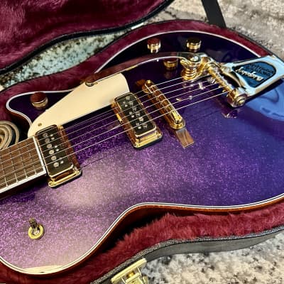 Gretsch G6129T Duo Jet Vintage Select Wildwood Limited Edition Purple Sparkle image 3