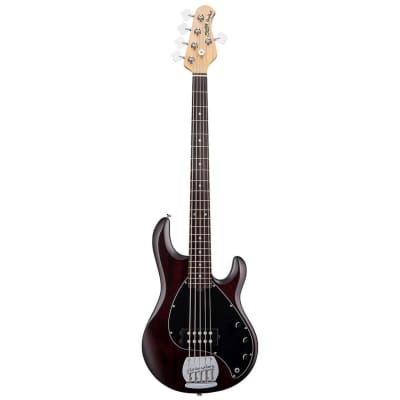 Sterling by Music Man StingRay Ray5 5-String Bass Guitar (Walnut Satin) for sale