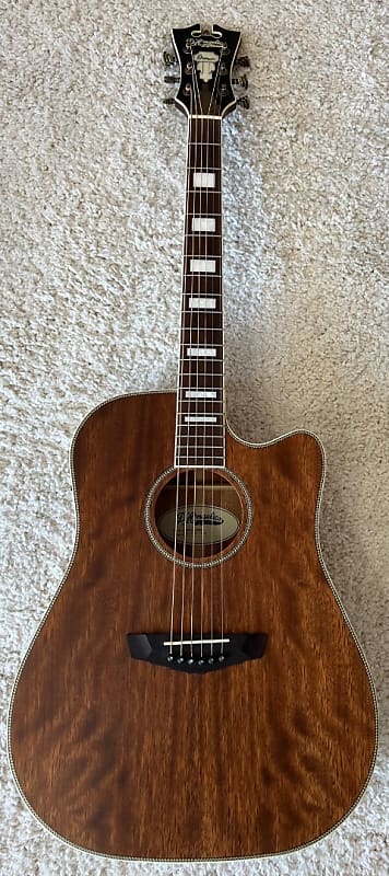 D'Angelico Premier Riverside 6-String Dreadnought Size Acoustic Electric Guitar image 1