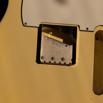 Aged Fender Tele Bridge Plate with Screws image 2
