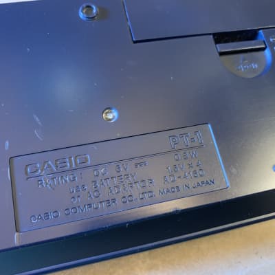 Casio PT-1 29-Key Mini Synthesizer 1982 - 1988 - Black EC with Users Manual Booklet image 12