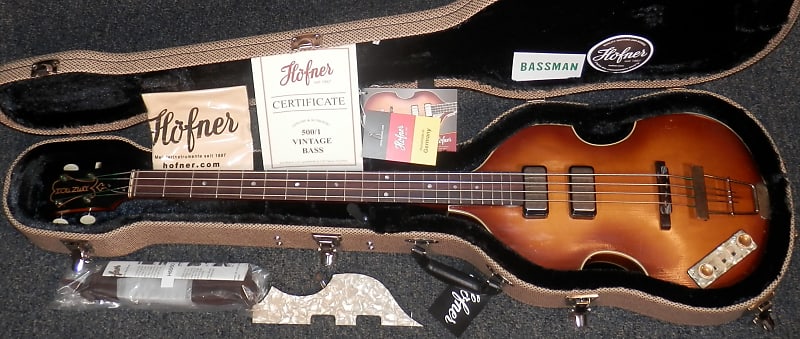 Hofner 500/1-61L-RLC-0 1961 Relic Violin Bass Sunburst Left Handed Made in Germany w/case German image 1