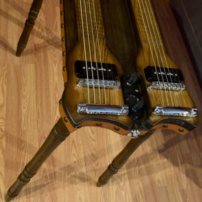 Double Neck - Console Style - Lap Steel Guitar - D / C6 Tuning - Satin Relic Finish - USA Made - Hand Crafted image 14