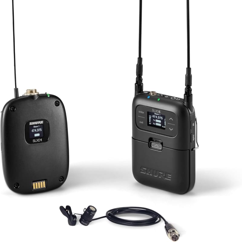 Shure SLXD35 SLXD3 Plug-On Transmitter and SLXD5 Portable Receiver 