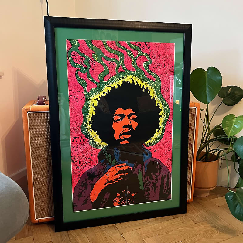 ビンテージ 60s JIMI HENDRIX EXP プロモ ポスター jimi-hendrix-experience-poster