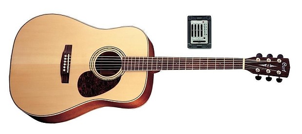 Cort EARTH100FNS Dreadnought Acoustic Guitar Solid Sitka Spruce Top, Fishman Presys-Sonicore Pickup, image 1