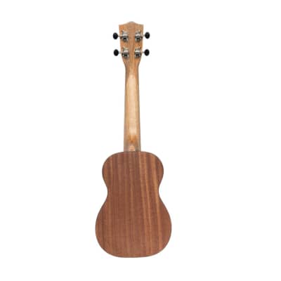 STAGG Tiki series concert ukulele with sapele top Maio finish with black nylon gigbag image 3