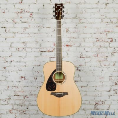 Yamaha FG820L Left-Handed Folk Acoustic Guitar Natural image 2