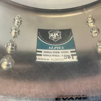 SJC Custom Alpha 14" x 6.5" Snare Drum image 6