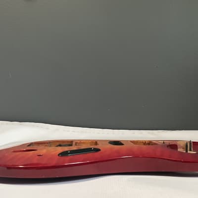 2007 Korean Korean Ibanez S470DXQM Red Viking Burst Guitar Body Floyd Ready image 22