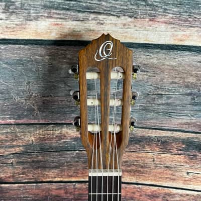 Ortega Left Handed R122-1/2-L Family Series 1/2 Size Nylon String Acoustic Guitar image 8