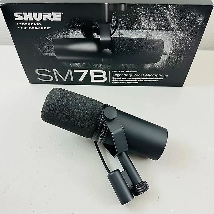 Shure SM7B Cardioid Dynamic Microphone 2001 - Present - Black | Reverb