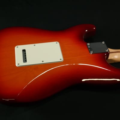 Fender Standard Stratocaster HSS Plus Top, Maple Fingerboard, Aged Cherry Burst with CASE! USED image 8