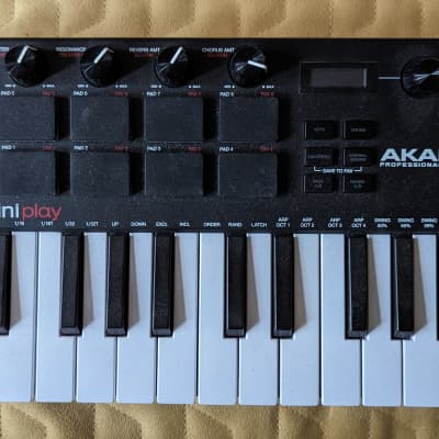 Akai MPK Mini Play MKIII Portable 25-Key MIDI Controller 2022 - Present - Black