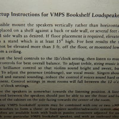 VMPS 626 bookchelf or center channel speaker image 6