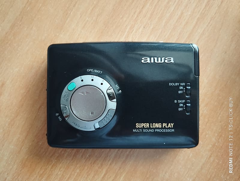 Aiwa walkman Cassette player HS PX 830 black working video test