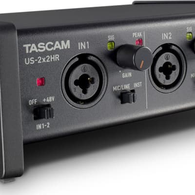 Tascam US-2X2HR 2Mic, 2IN/2OUT High Resolution Versatile USB Audio Interface image 1