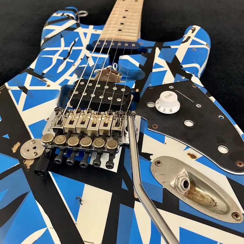 MEAN STREET Custom Blue Van Halen Frankenstrat | Tom Anderson