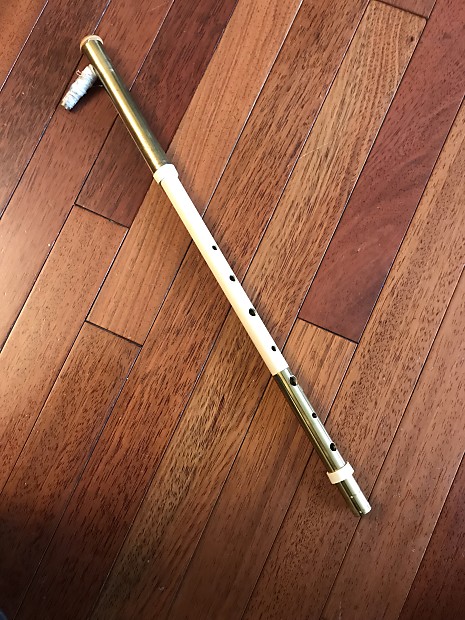 David Daye Uilleann Pipe Penny Chanter in D Late 90 s Brass PVC