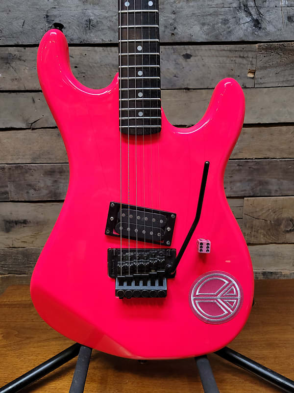 Vintage 1980 Kramer 100ST HOT PINK Electric Guitar | Reverb