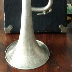 Wurlitzer Lyric 1800's Silver plated Trumpet w/ original case - In Very Good condition! image 3