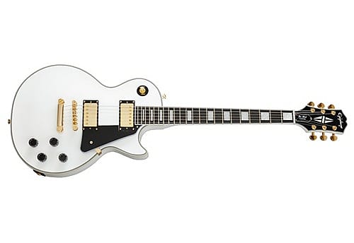 Epiphone Les Paul Custom Electric Guitar (Alpine White) (ASH23) image 1
