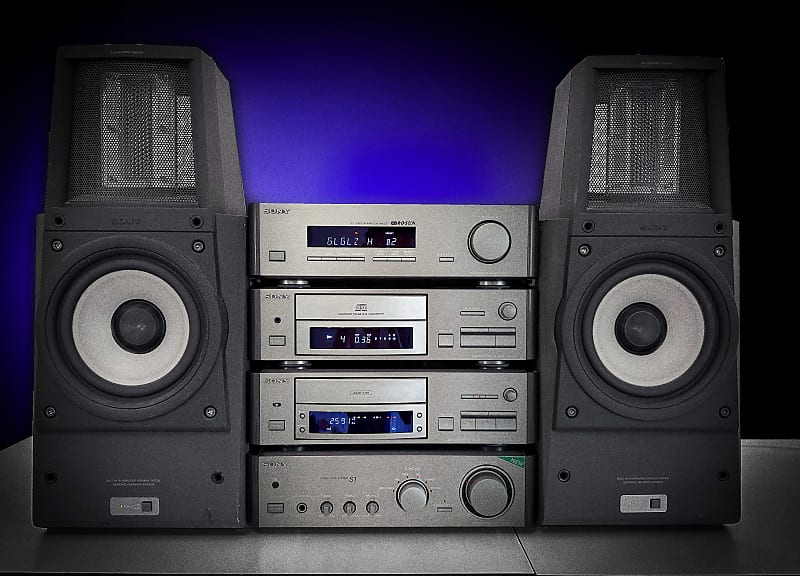 Sony LA-SCALA TAE-S1 Vintage Stereo System Electro-Static Speakers