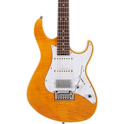 Cort G280 Select Flame Top Electric Guitar Amber image 2