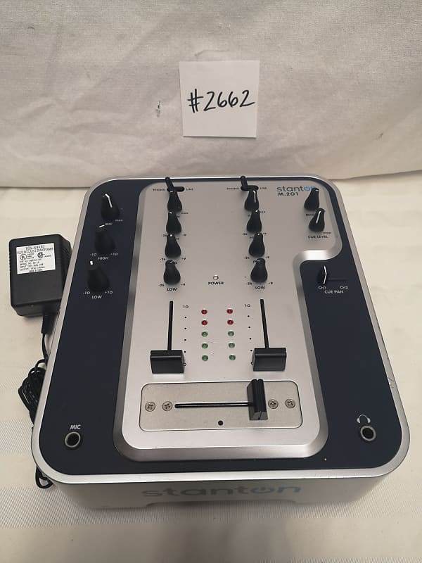 Stanton M.201 DJ Mixer #2662 2 Channel DJ Mixer Good Used Working
