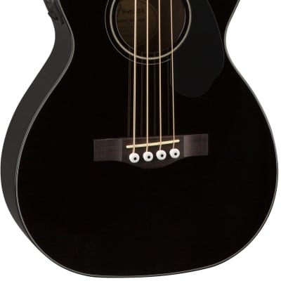 Fender CB-60SCE Acoustic-Electric Bass Black image 2