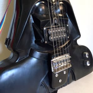 Funky guitar made from a vintage star wars action figure case The Vadercaster 2018 The dark side image 4