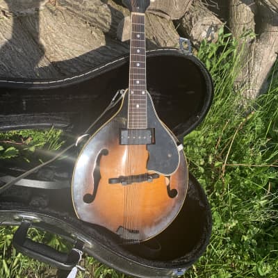 Gibson  A 50 mandolin  1952  Vintage sunburst New Hard Case P90  Electric Conversion AWESOME image 10