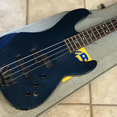 1987 Charvel 3B Bass Cobalt Blue MIJ Made in Japan Neck Thru w case image 1