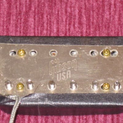 used Gibson 498T Hot Alnico Bridge Humbucker Pickup BLACK +springs,screws,black ring, SOLDER CONNECT image 9