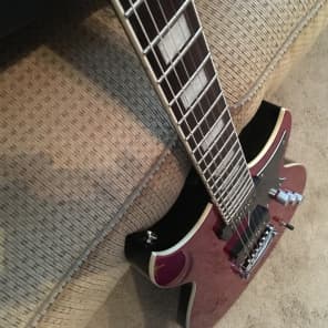 Reverend Sensei 290 2016 Gloss Wine Red with Hard Case image 6