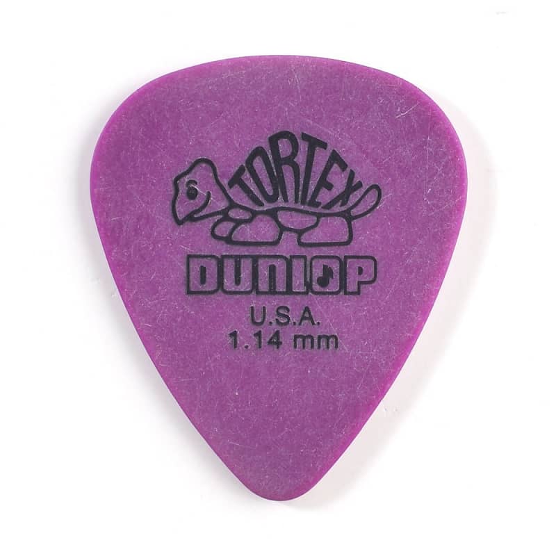 Dunlop Tortex Standard 1.14mm Purple Guitar Pick 12 Pack image 1